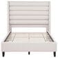 Pacific Landing Leslie Full Upholstered Platform Bed in Beige, , large