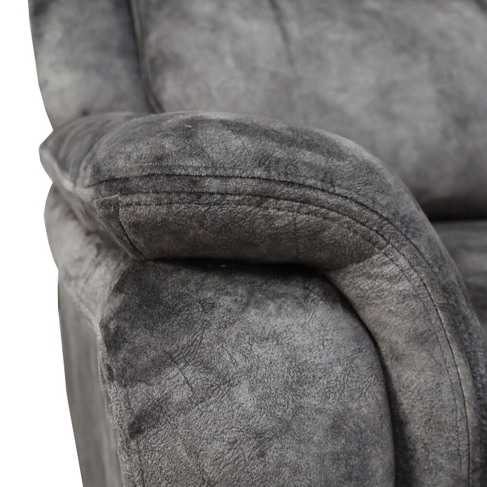 New Heritage Design Park City Manual Reclining Loveseat in Slate, , large