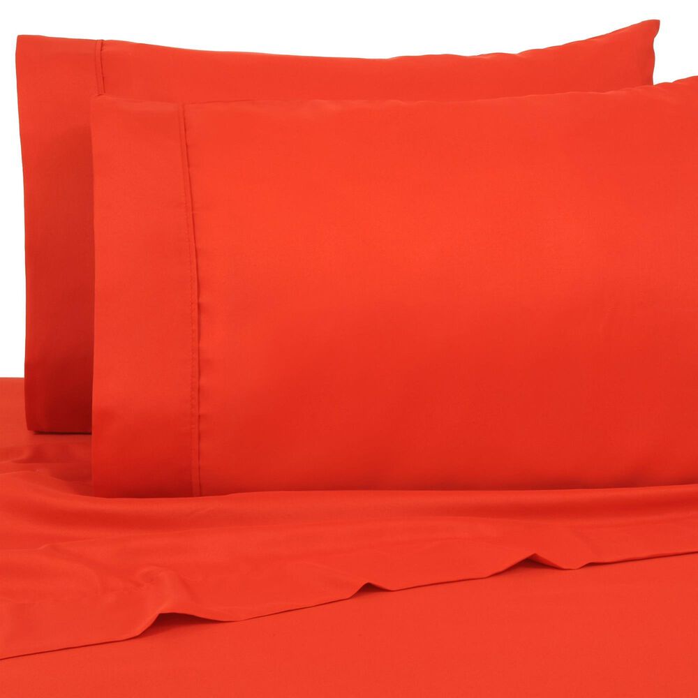 Trade Linker 3-Piece Twin/Twin XL Microfiber Sheet Set in Bright Red, , large