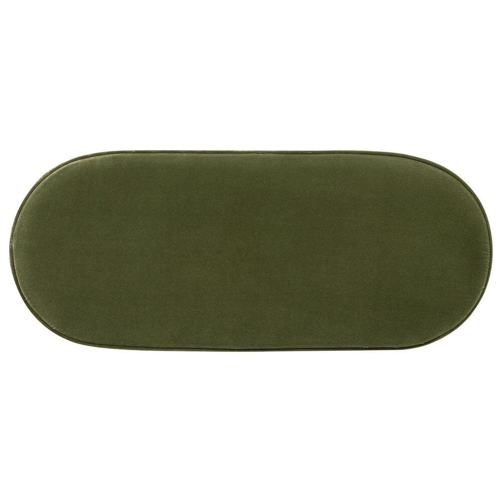 Jennifer Taylor Home Serena Storage Bench with Tufted Bullion Fringe in Olive Green, , large