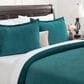 Chanasaya Home Velour 3-Piece King Duvet Cover Set in Deep Teal, , large