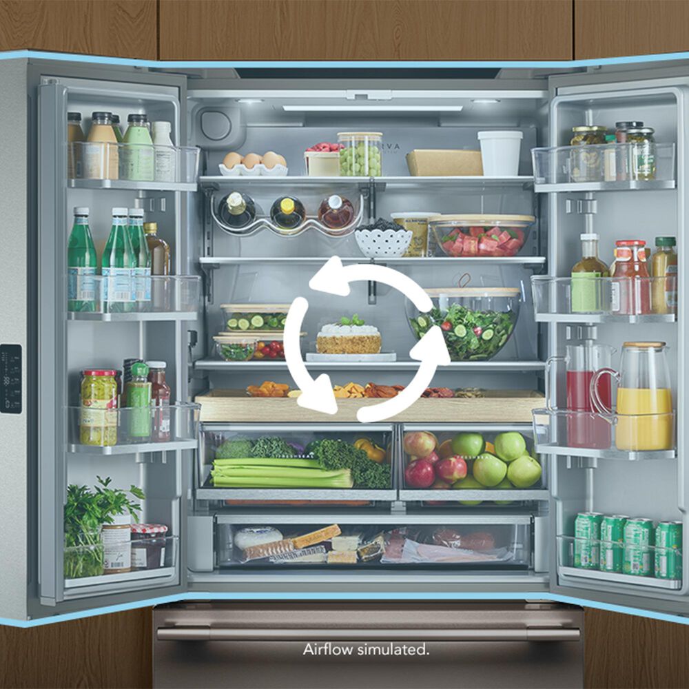 KitchenAid 24 Cu. Ft. Counter-Depth French Door Smart Refrigerator with External Water Dispenser in PrintShield Stainless Steel, , large