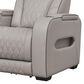 Ashley Boyington Leather Power Recliner in Gray, , large