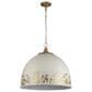 Golden Lighting Alison 5-Light Pendant with Antique Ivory Shade in Vintage Gold, , large