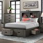 Mayberry Hill Wade Full Storage Bed in Brushed Ash Gray, , large