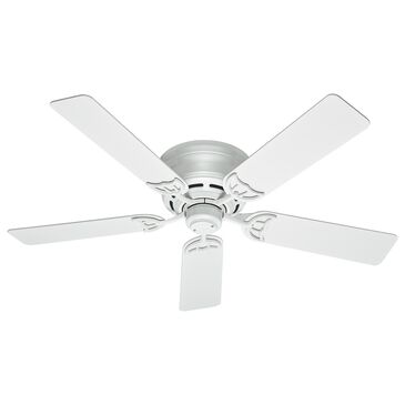 Hunter III 52" Low Profile Ceiling Fan with Light in White, , large