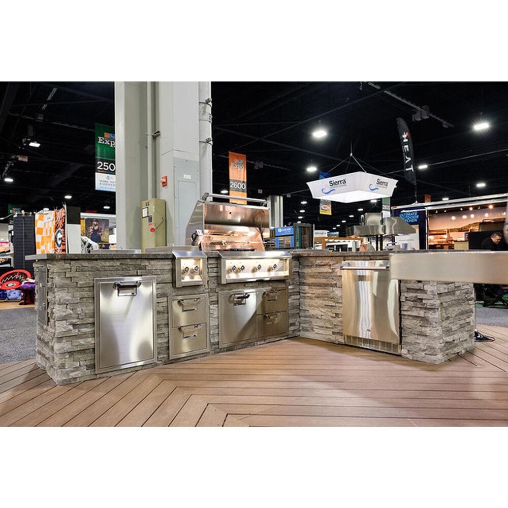 Hestan Aspire 12" Natural Gas Double Side Burner in Stainless Steel, , large
