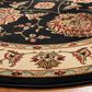 Safavieh Lyndhurst LNH555 5"3" Round Black and Ivory Area Rug, , large