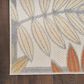 Nourison Aloha 2" x 6" Blue and Mocha Indoor/Outdoor Runner, , large