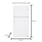 GE Appliances 21.2 Cubic Feet Top Freezer Refrigerator in White, , large