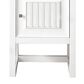 James Martin Vanities Athens 15" Right Door Cabinet in Glossy White with 3 cm White Zeus Quartz Top, , large