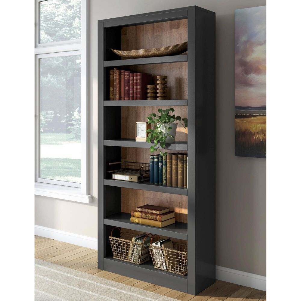 Ashley Wildenauer Bookcase in Brown and Black, , large
