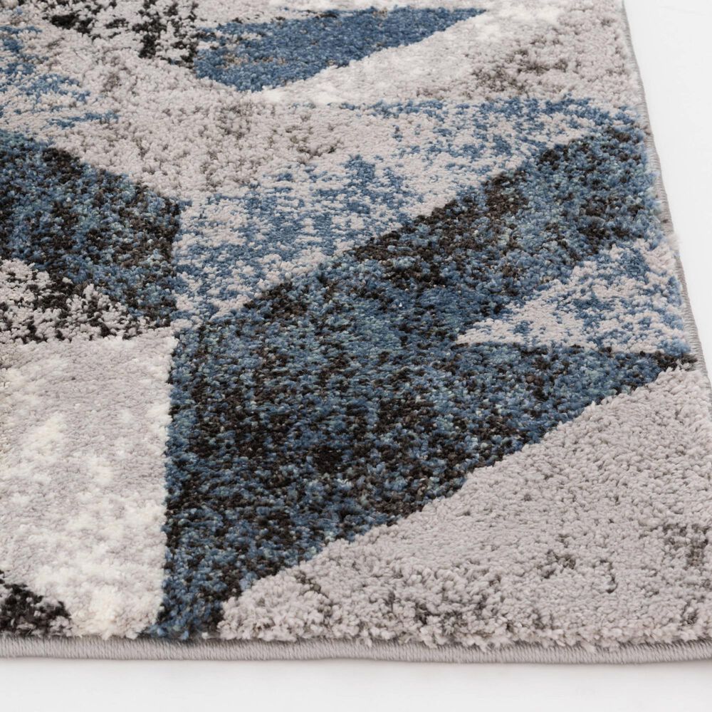 Central Oriental Structures Torrent Neola 5&#39; x 7&#39;6&quot; Cloud and Metal Area Rug, , large