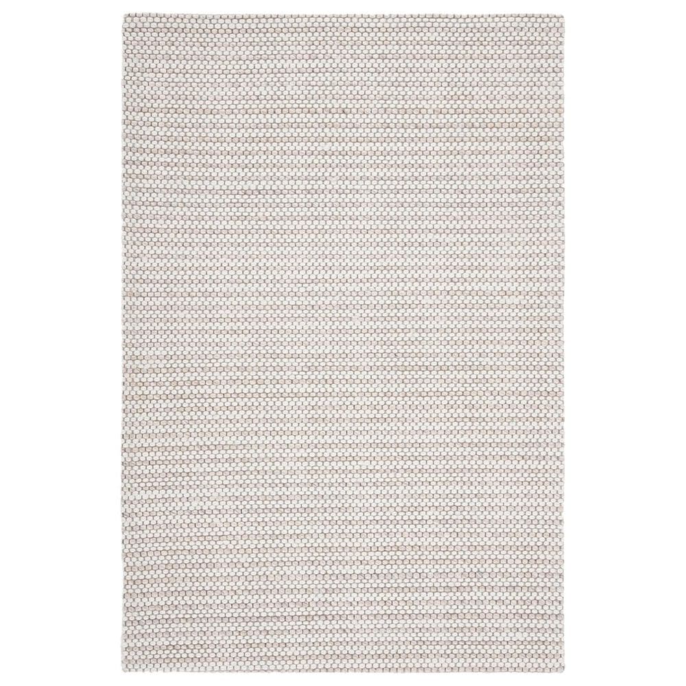 Safavieh Marbella Interlaced Striped 3" x 5" Light Brown and Ivory Area Rug, , large