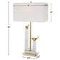 Uttermost Songbirds Table Lamp in White and Brushed Brass, , large