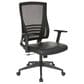 OSP Home Office Chair with Faux Leather Seat in Black, , large