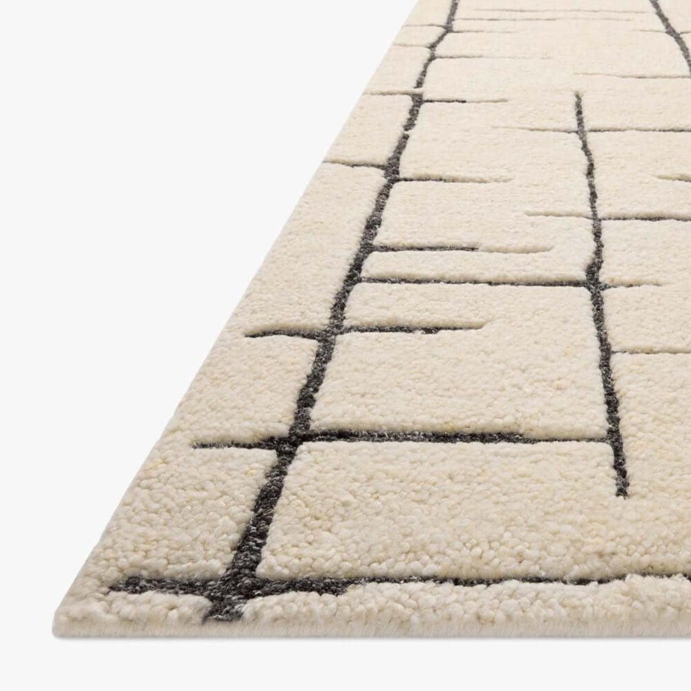 Loloi Octavia 2&#39; x 3&#39; Ivory and Charcoal Area Rug, , large