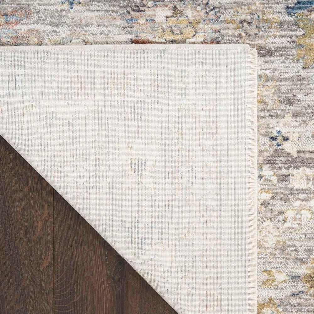 Nourison Antique Fusion Grey 3'11" x 5'10" Area Rug, , large