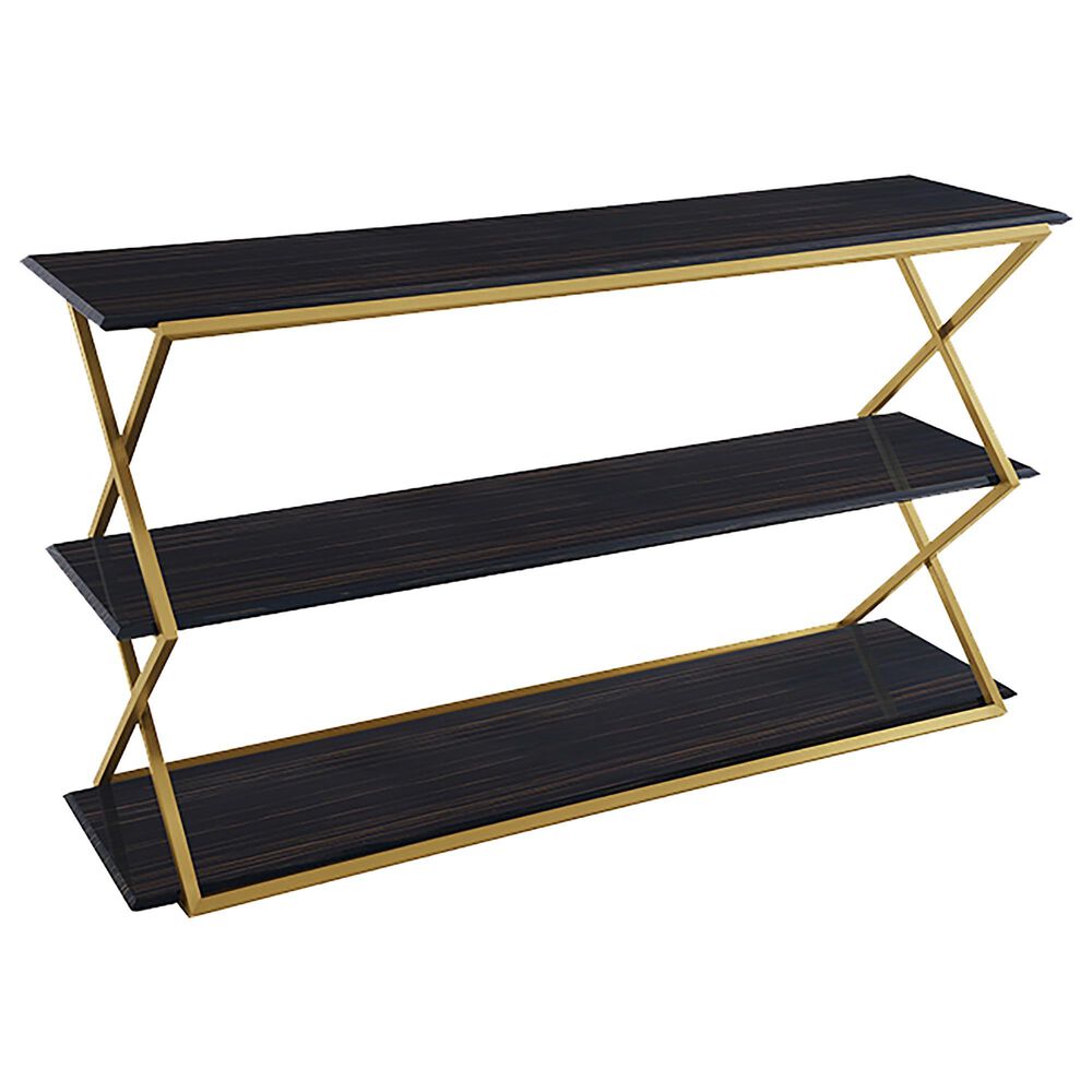 Blue River Westlake Console Table in Brushed Gold, , large