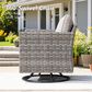 HOMLUX 9-Piece Wicker Sectional Patio Furniture Set in Beige, , large