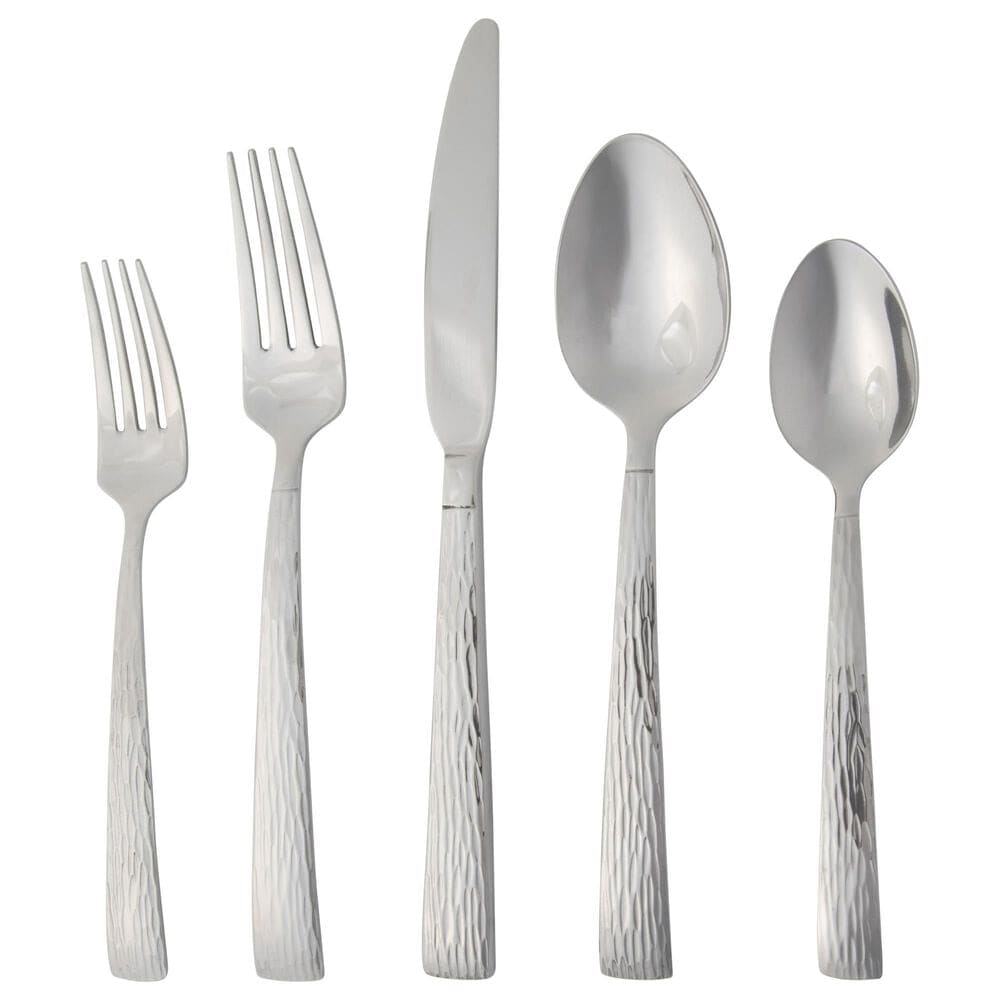 Gibson Home Cowper 20 Piece Flatware Set in Silver, , large