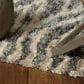 Kas Oriental Rugs Merino Waves 5"3" x 7"7" Charcoal Area Rug, , large
