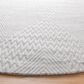 Safavieh Marbella 6" Round Ivory and Silver Area Rug, , large