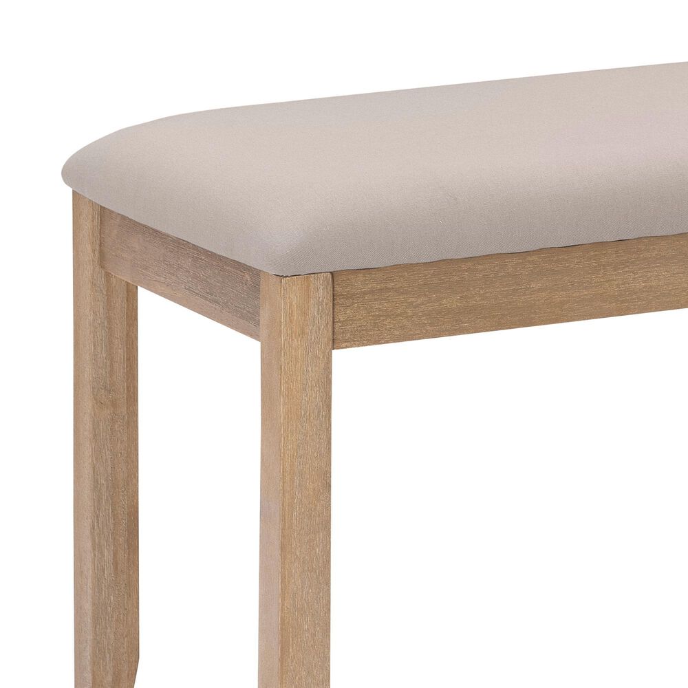 Linon Home Decor Jorissen Bench in Grey Wash, , large