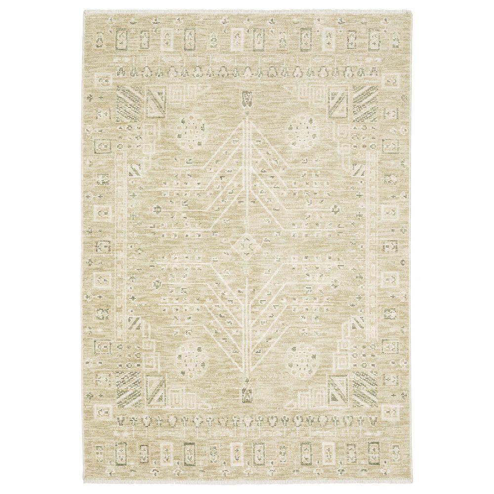 Oriental Weavers Caroline CRL05 Tan 7"10" x 10" Area Rug, , large