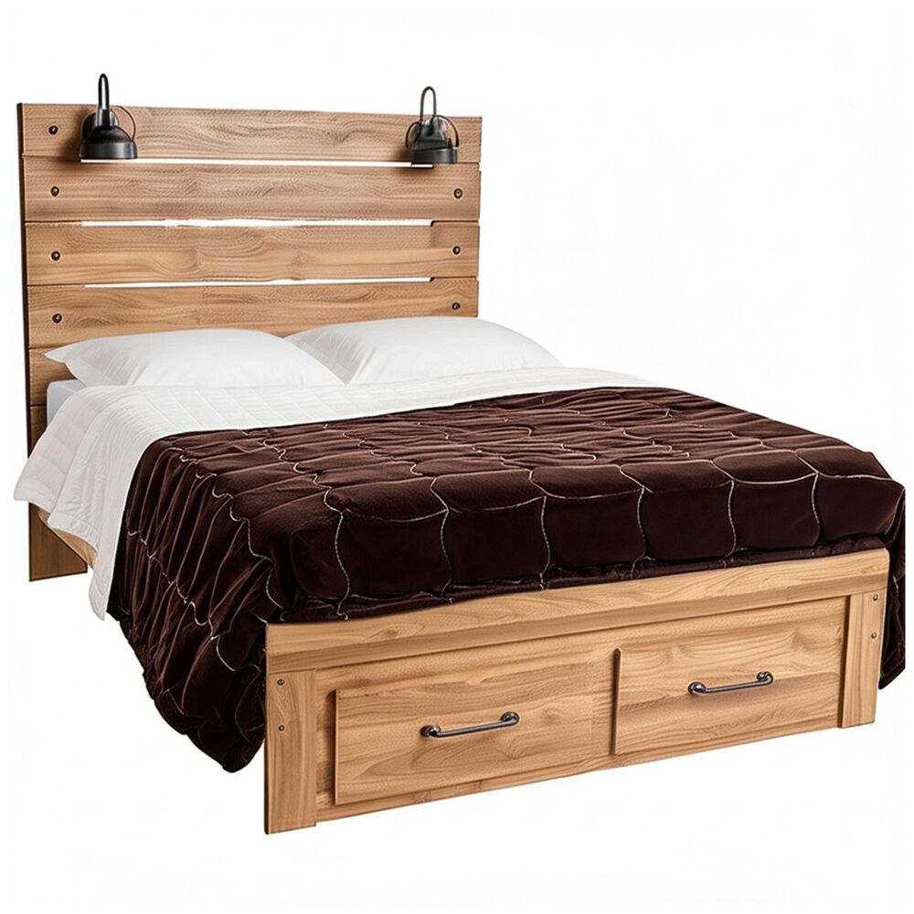 Ashley Pasklyn 3-Piece King Bedroom Set in Rich Honey Brown, , large