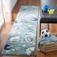 Safavieh Carousel 2"3" x 6" Teal and Ivory Kids Runner, , large
