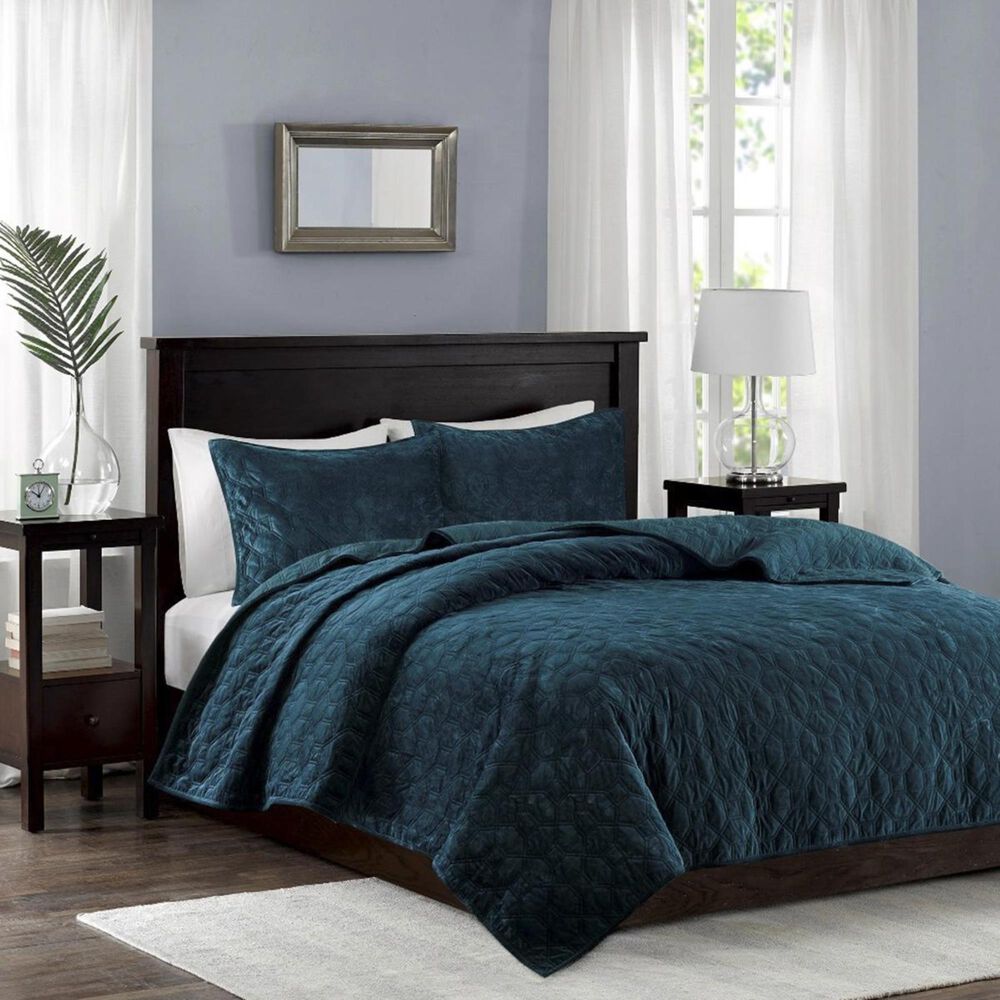 Goldstar Bedding Harper 3-Piece King/California King Coverlet Set in Teal, , large