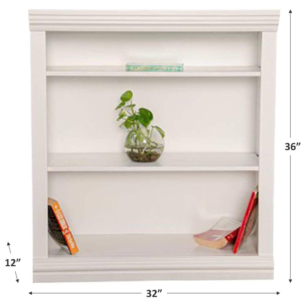 Cal-Baja Furniture DZ 36&quot; Bookcase in White, , large