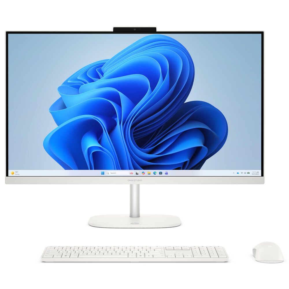 HP OmniStudio 27" All-In-One Desktop | AMD Ryzen 5 40 - 16GB RAM - AMD Radeon Graphics - 512GB SSD in Cotton White, , large