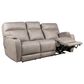 HomeStretch Jaguar Triple Power Reclining Sofa in Pebble, , large