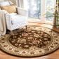 Safavieh Lyndhurst LNH553 5"3" Round Brown and Ivory Area Rug, , large