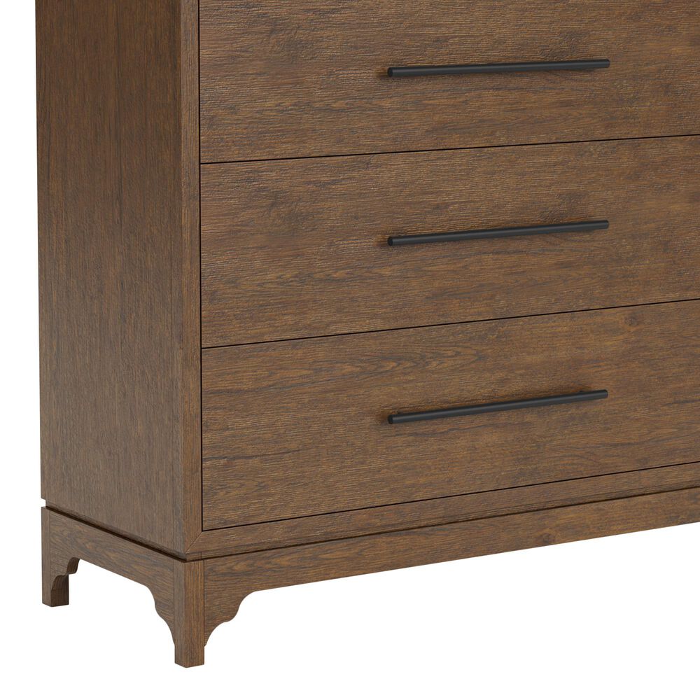 Riverside Furniture Calhoun 5-Drawer Chest in Whiskey Oak, , large
