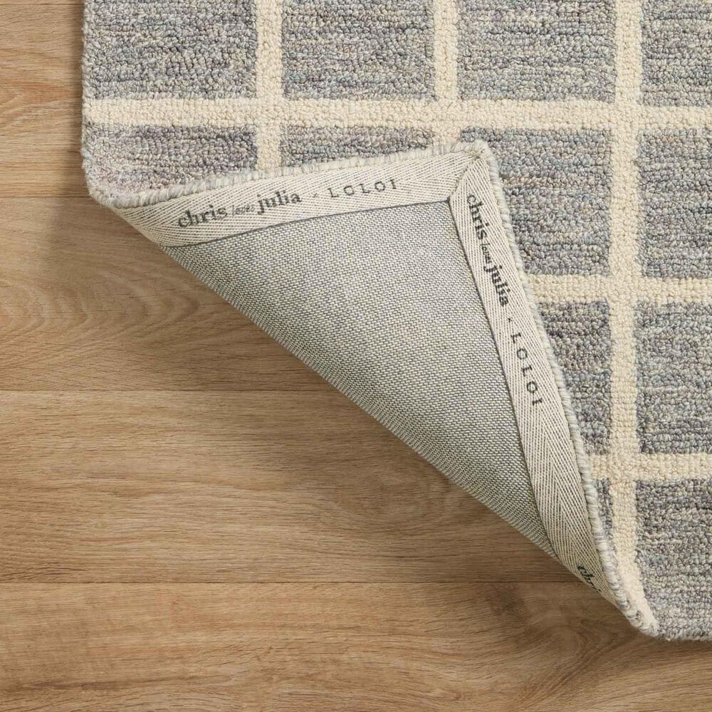 Chris Loves Julia x Loloi Polly 2&#39; x 5&#39; Slate and Ivory, , large