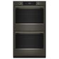KitchenAid 2-Piece Kitchen Package with Black Ore 30" Smart Double Wall Oven and Stainless Steel 36" Gas Cooktop, , large