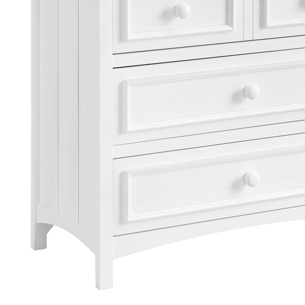 Oxford Baby Bennett 3-Drawer Dresser with Changing Topper in Rustic White, , large