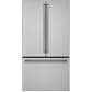 Cafe 23.1 Cu. Ft. Counter-Depth French Door Refrigerator Energy Star in Stainless Steel with Brushed Stainless Handles, , large