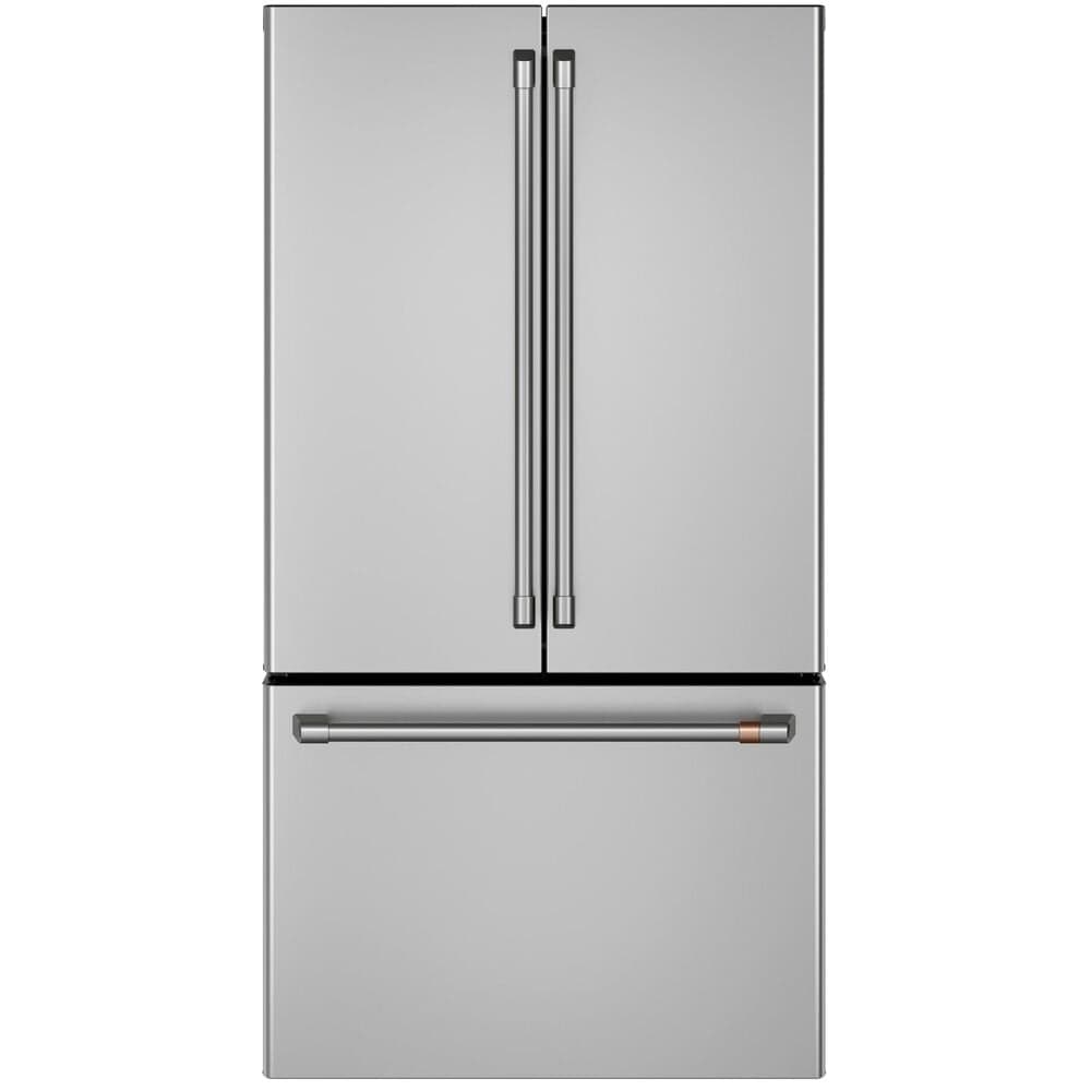Cafe 23.1 Cu. Ft. Counter-Depth French Door Refrigerator Energy Star in Stainless Steel with Brushed Stainless Handles, , large