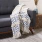 Safavieh Theanna 50" x 60" Throw in Ivory and Blue, , large