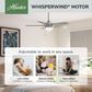 Hunter Anisten 44" Indoor Ceiling Fan with LED Light in Brushed Nickel, , large