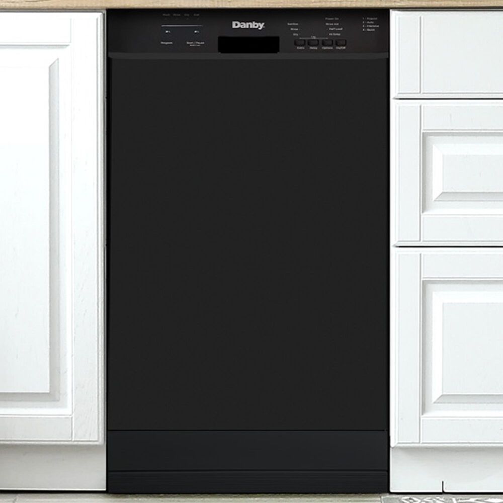 Danby 18" Wide Built-in Dishwasher in Black, , large