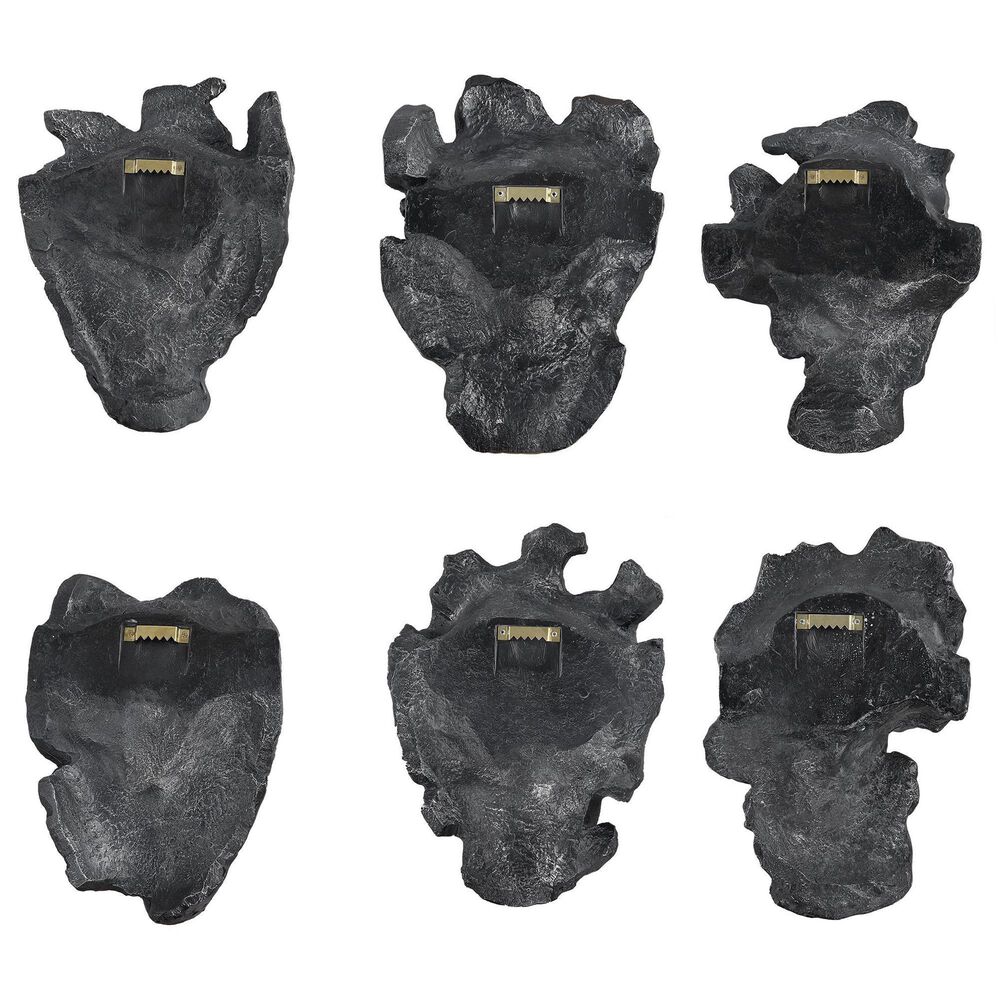 Uttermost Self-Portrait 14&quot; x 10&quot; Wall Decor in Gray &#40;Set of 6&#41;, , large