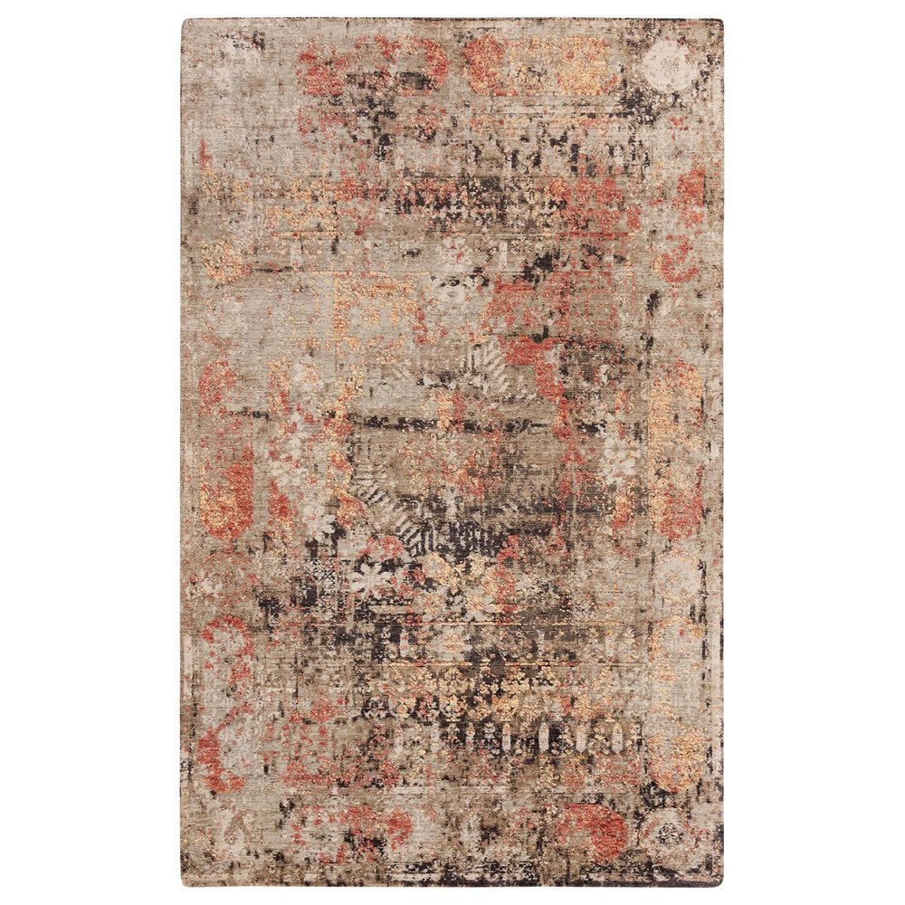 RIZZY Premier 8" x 10" Rust and Beige Area Rug, , large