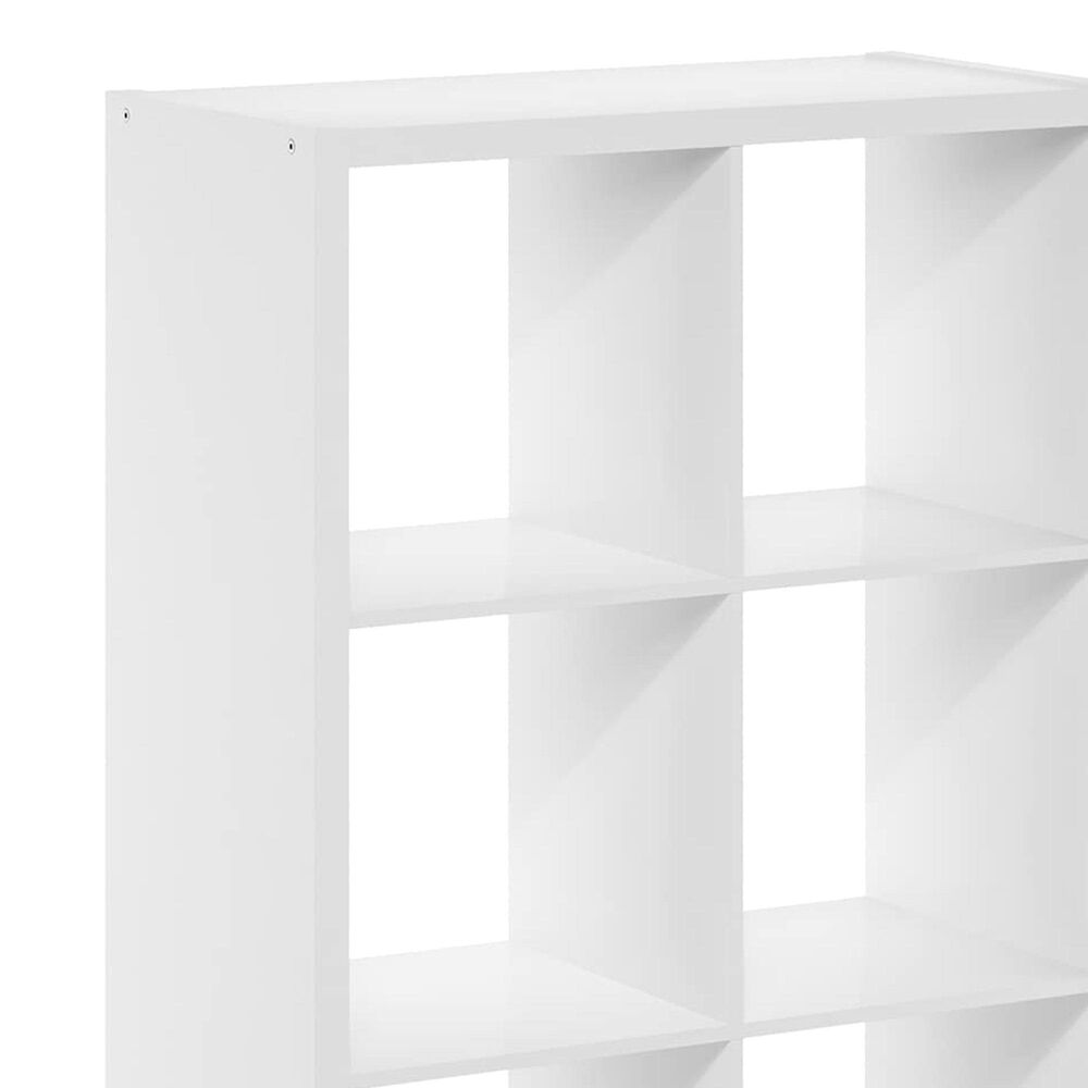 HOMLUX 8-Cube Reversible Open Back Bookshelf in White, , large
