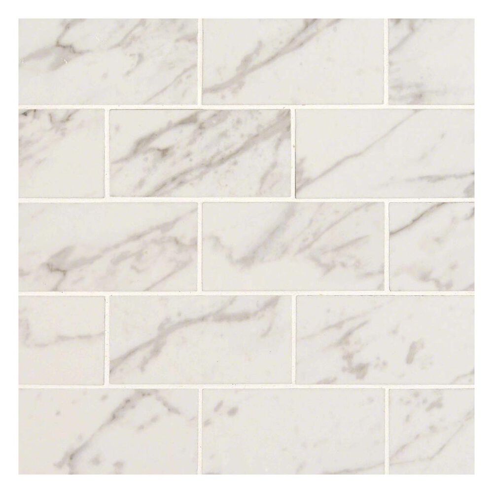 MS International Pietra Carrara 12" x 12" Porcelain Mosaic Sheet, , large