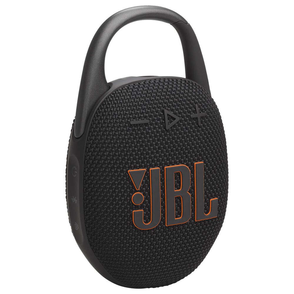 JBL Clip 5 Portable Waterproof Bluetooth Speaker in Black, , large